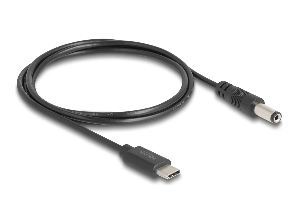 DELOCK USB Type-C zu DC 5,5 x 2,1mm 1m
