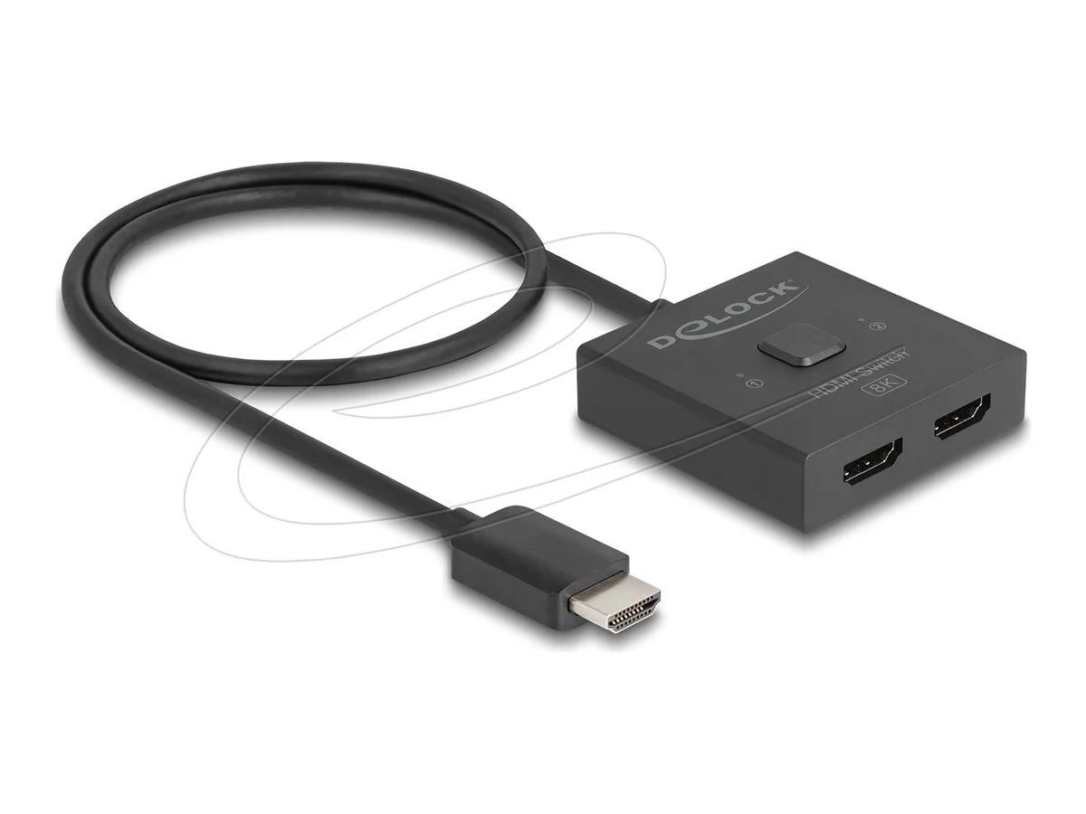 DELOCK HDMI Switch 2auf1 bidirektional8K
