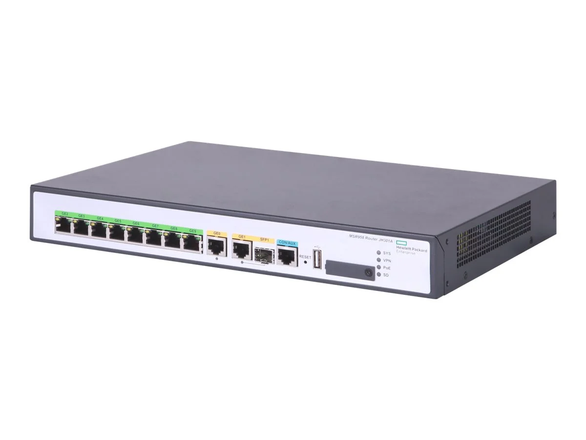 HPE Router MSR958 1GbE/Combo PoE Europe