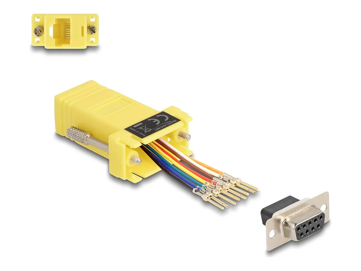 DELOCK D-Sub 9 Pin Buchse zu RJ45 Buchse