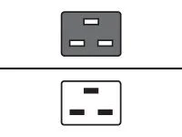 HPE PC C19/C20 WW 16A 2m 6pc Blk Lckng