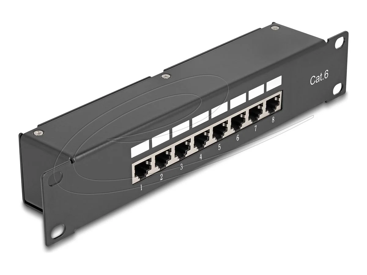 DELOCK 25,4cm Kupplungs-Patchpanel 8Port
