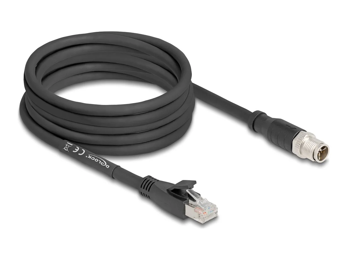 DELOCK M12 Kabel X-kodiert 8 Pin St 5m
