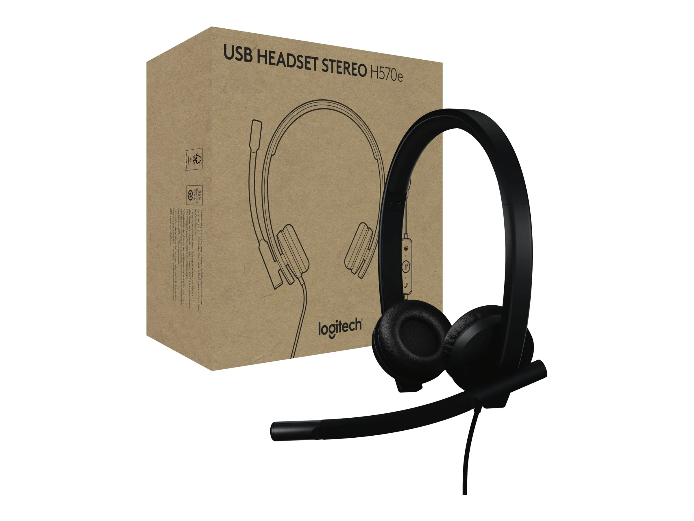 LOGI H570e Stereo Teams version Headset