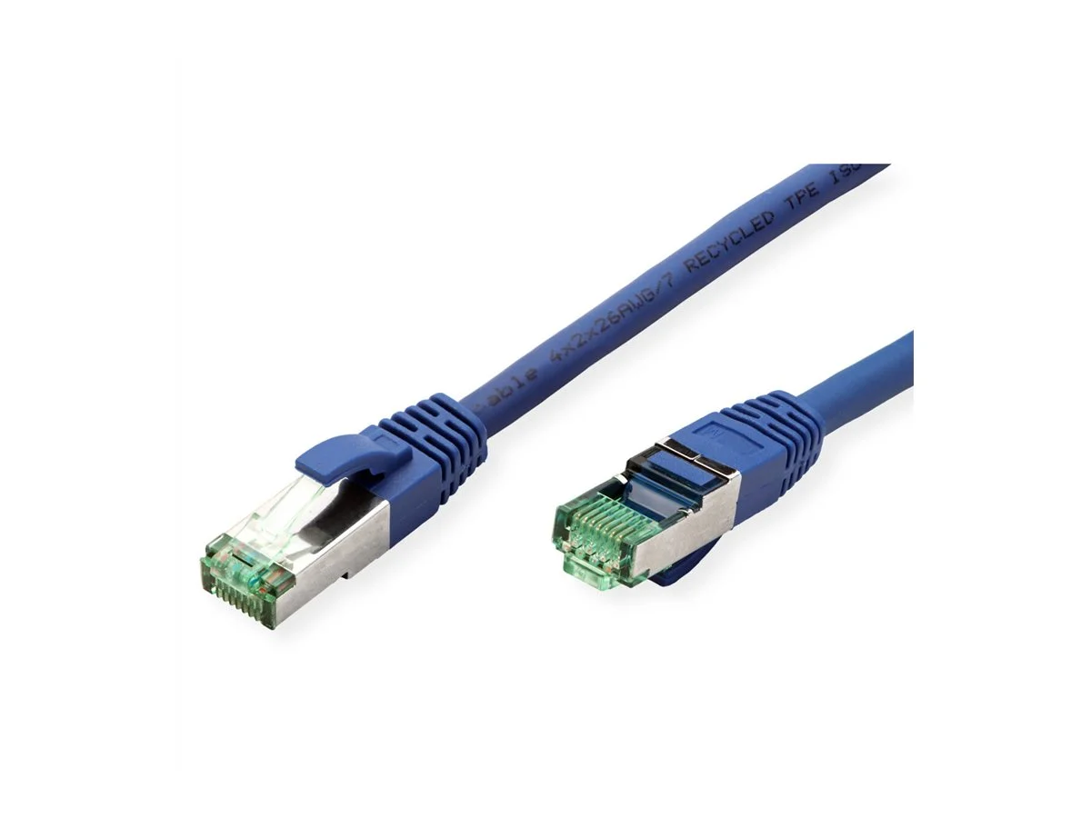 ROLINE RM Patchkabel Kat.6A blau 0,5m