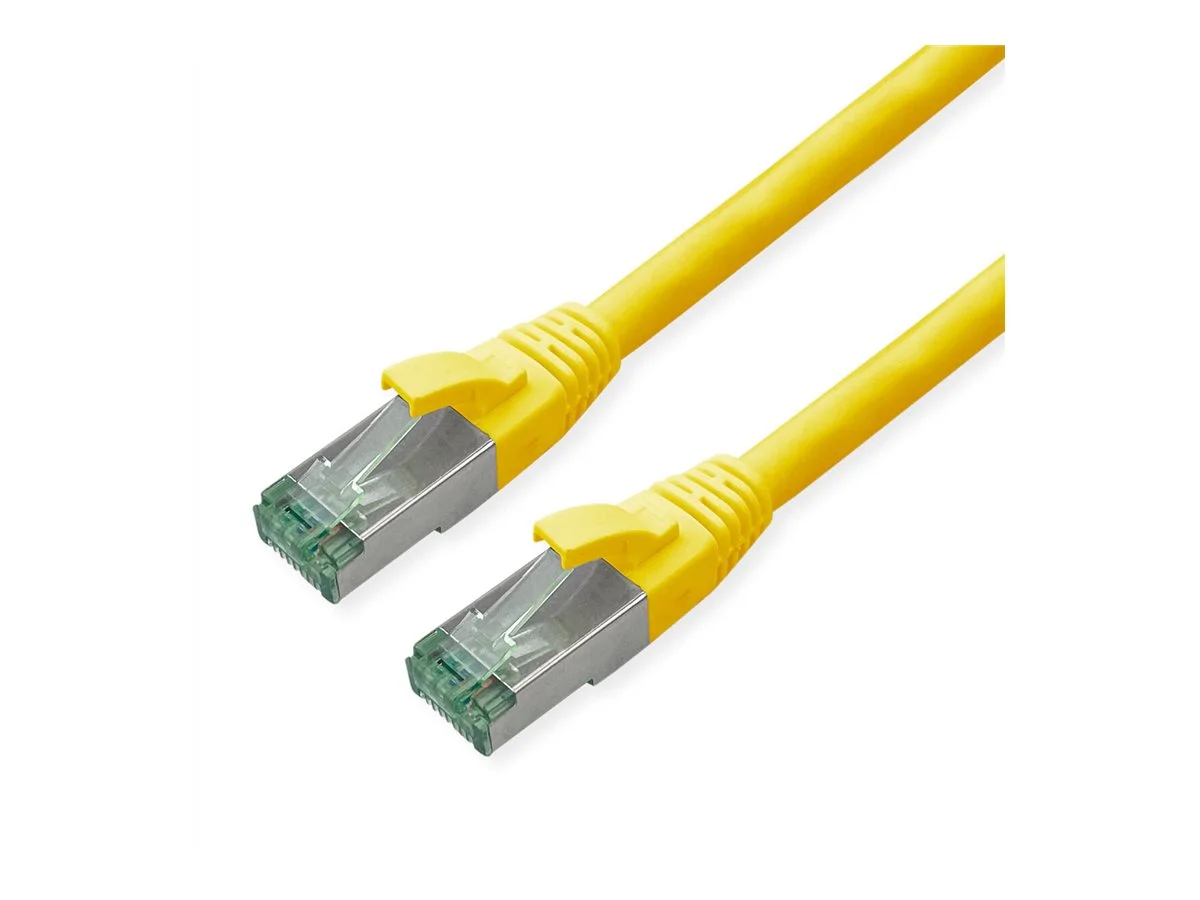 ROLINE RM Patchkabel Kat.6A gelb 0,3m