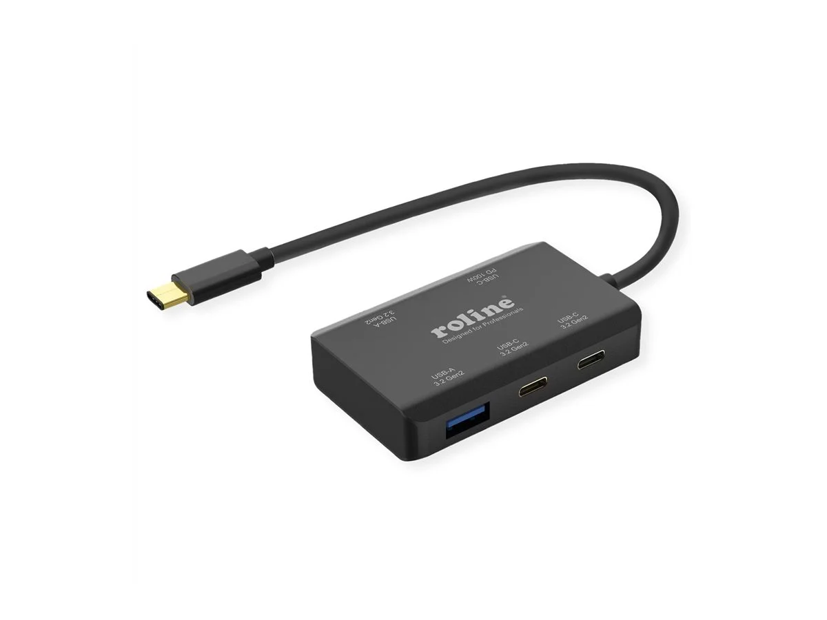 ROLINE USB 3.2 Gen 2 Hub 4fach 2x USB-A