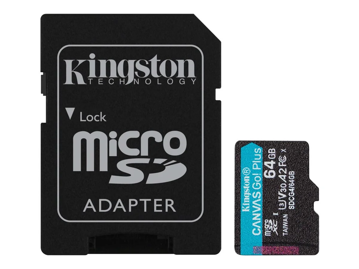 KINGSTON 64GB microSDXC Canvas + Adapter