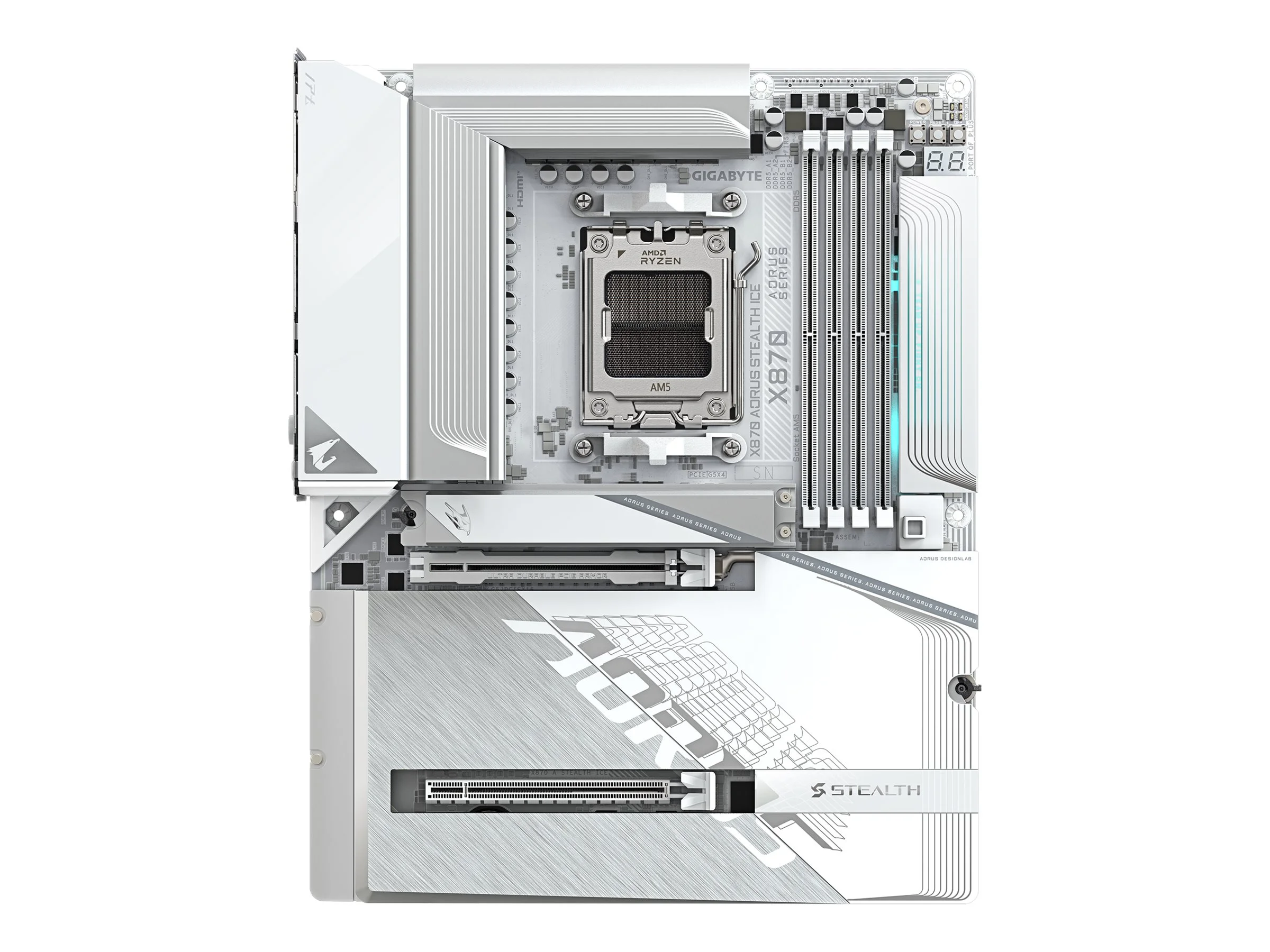 GIGABYTE X870 A STEALTH ICE AM5 1xHDMI