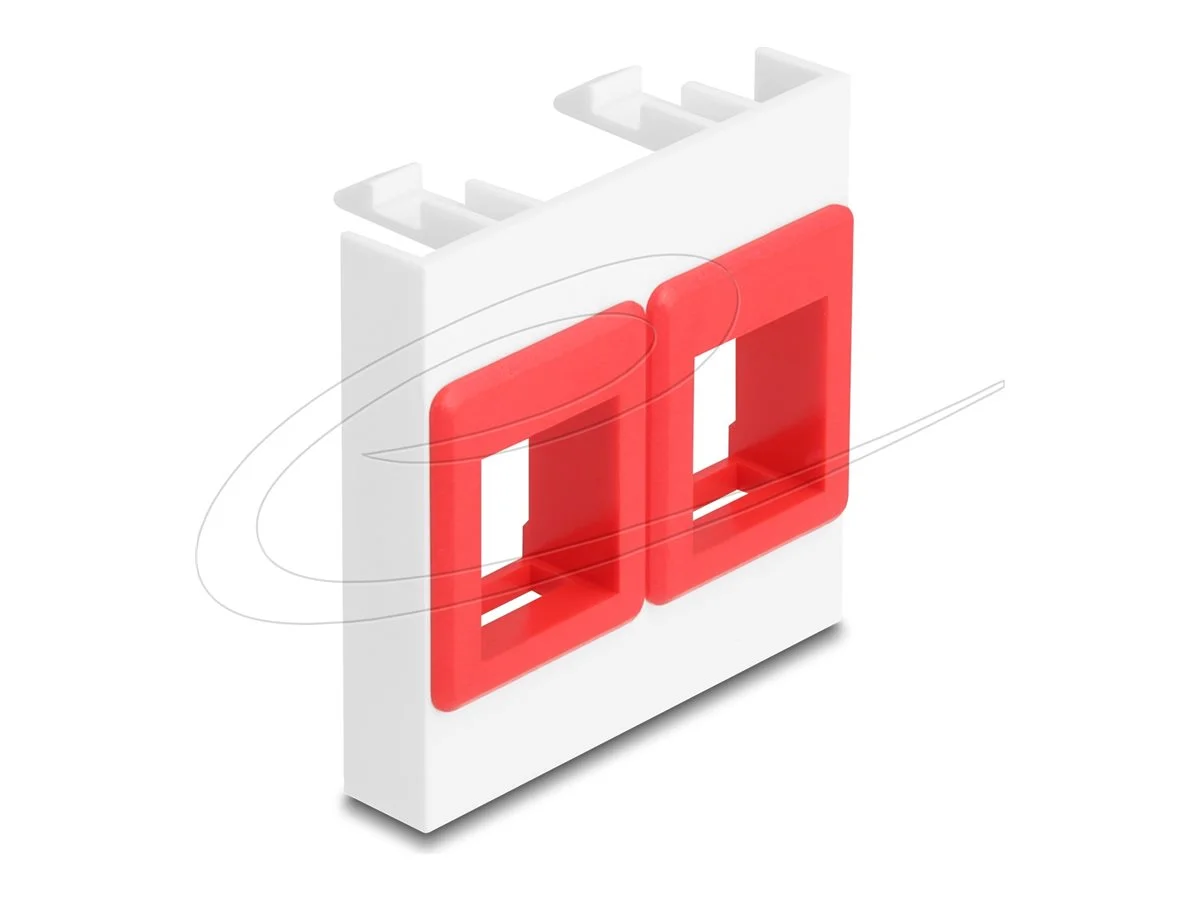 DELOCK Easy 45modul Keystone weiss / rot