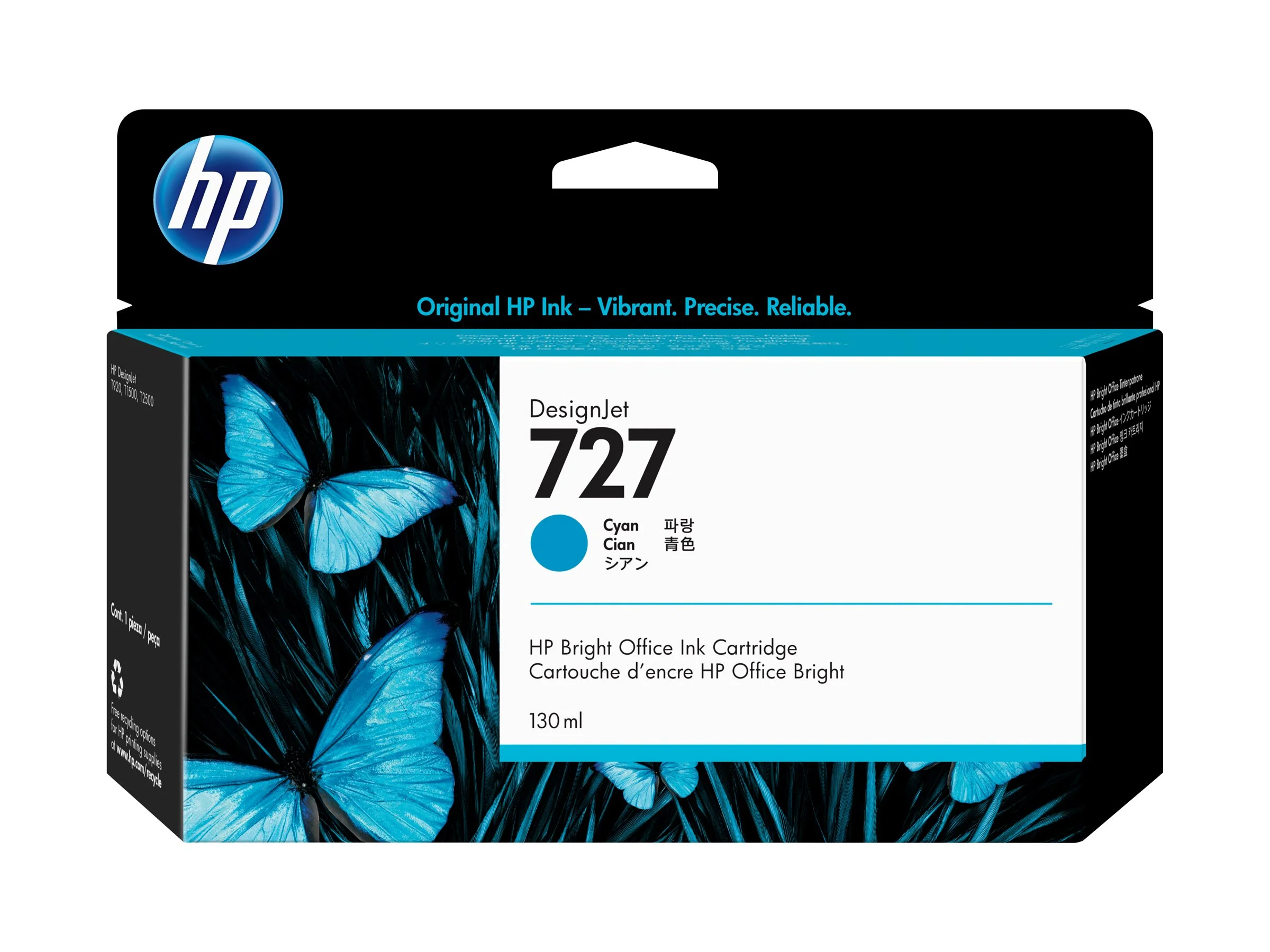 HP 727 Ink Cyan 130ml T920 T1500