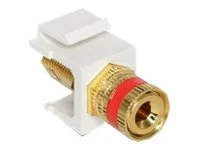 DELOCK Keystone Polkl.>Gewindebuchse rot