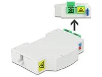 DELOCK LWL Anschlussdose für Hutschiene