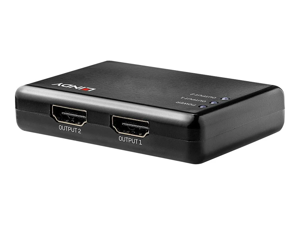 LINDY 2 Port HDMI 10.2G Splitter kompak
