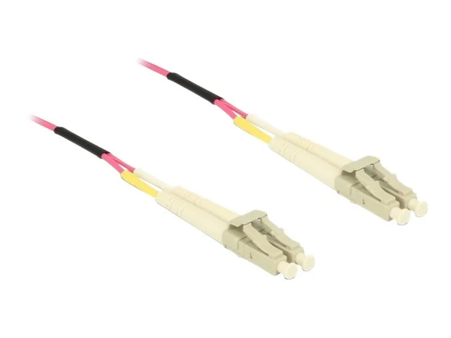 DELOCK Kabel LWL LC zu LC MM OM4 0,5m