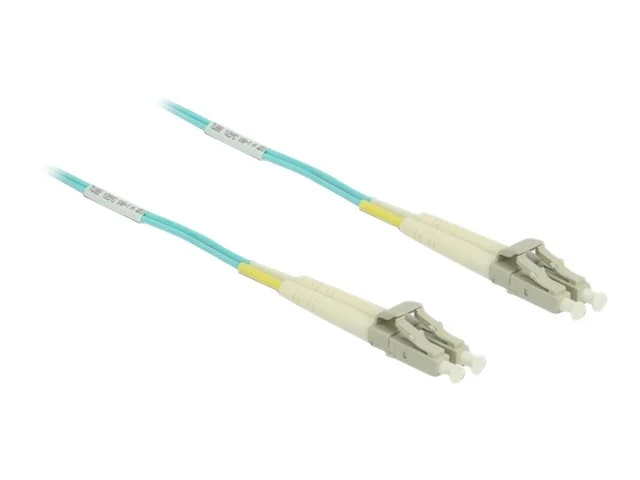 DELOCK Kabel LWL LC zu LC MM OM3 0,5m