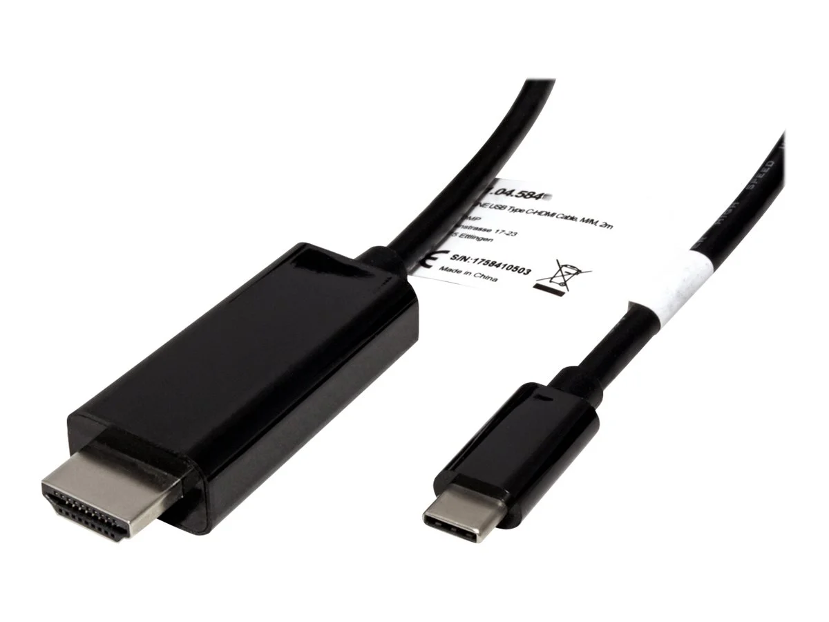 ROLINE USB Typ C - HDMI Adapterkabel 3m