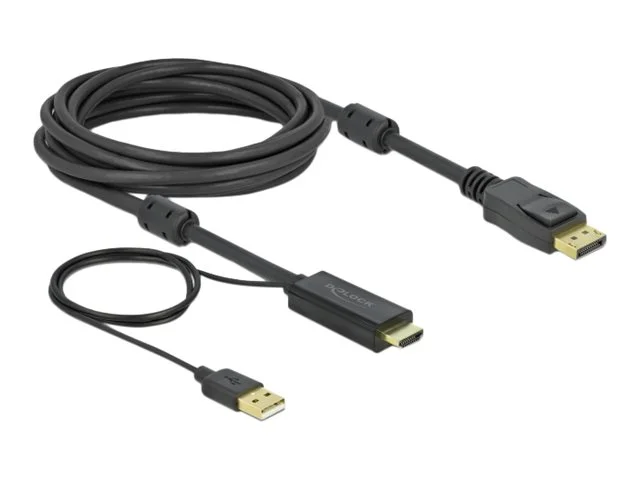 DELOCK HDMI M DisplayPort M 4K cable 5m