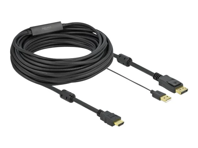 DELOCK HDMI M DisplayPort M 4K cable 10m