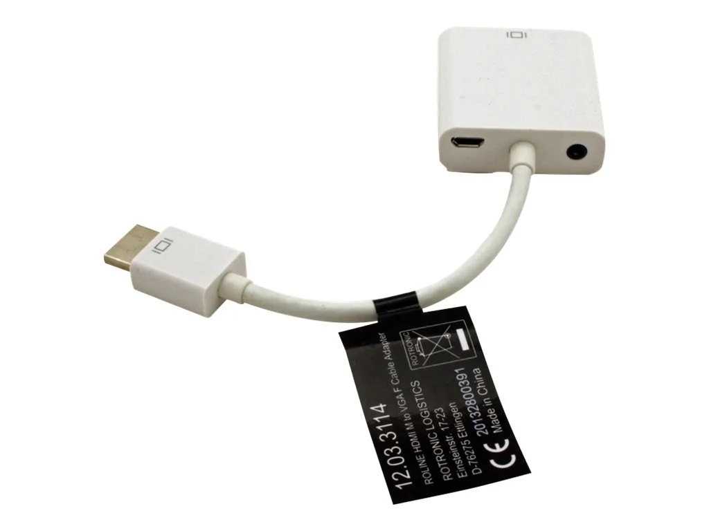 ROLINE HDMI-VGA Adapterkabel HDMI 0,15m