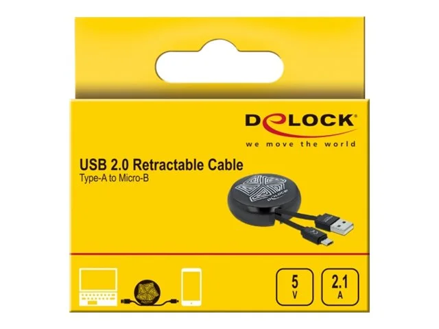 DELOCK USB 2.0 Aufrollkabel Typ-A