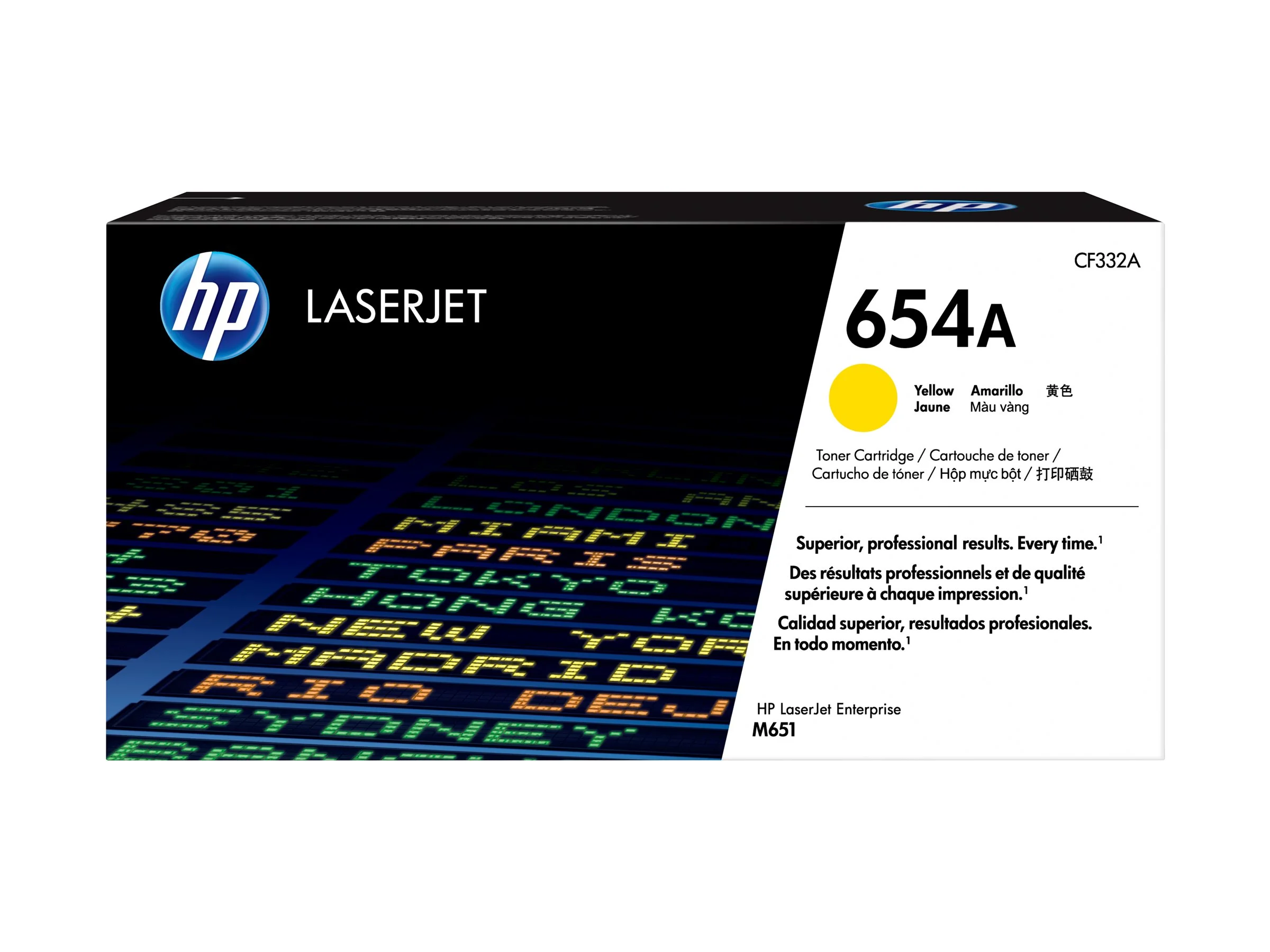 HP 654A Yellow Toner