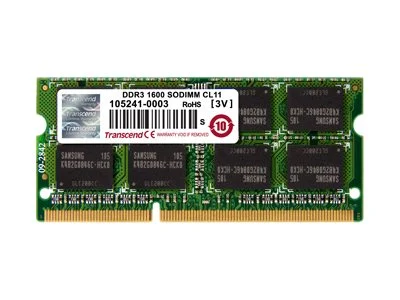 TRANSCEND 8GB DDR3 1600 SO-DIMM 2Rx8