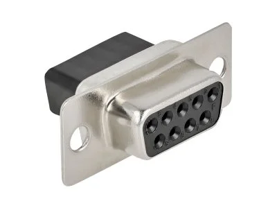 DELOCK D-Sub 9 Pin Crimp Buchse Metall