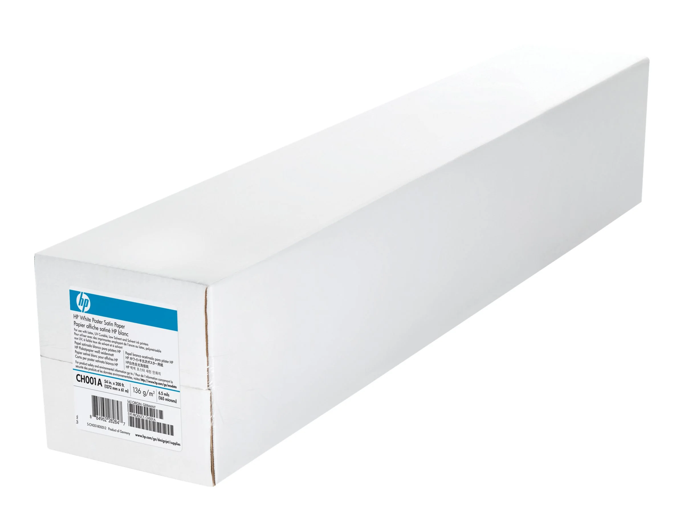 HP White Satin Poster Paper 137,2cm