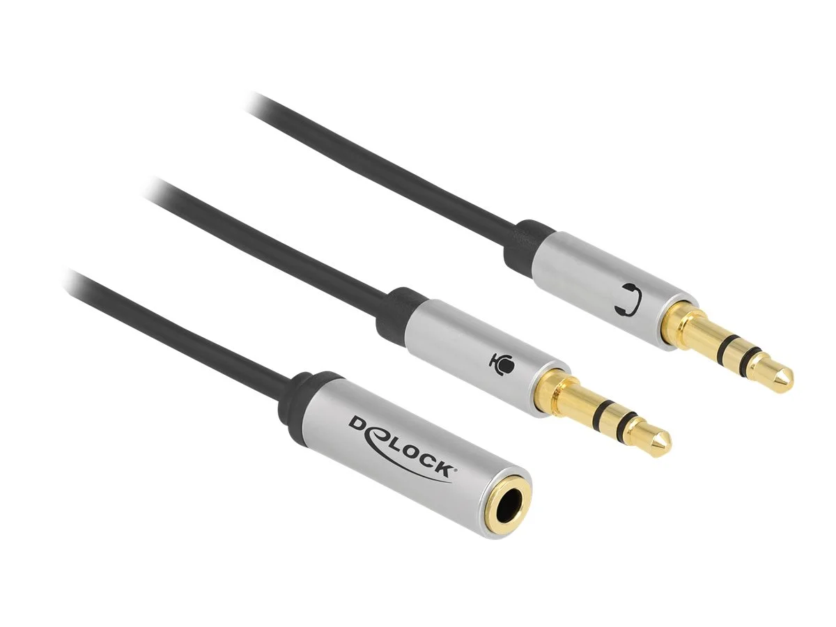 DELOCK Headset Adapter 1x3,5mm 4 Pin
