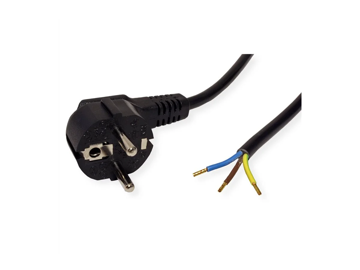 ROLINE Schutzkontakt-Zuleitungskabel 3m