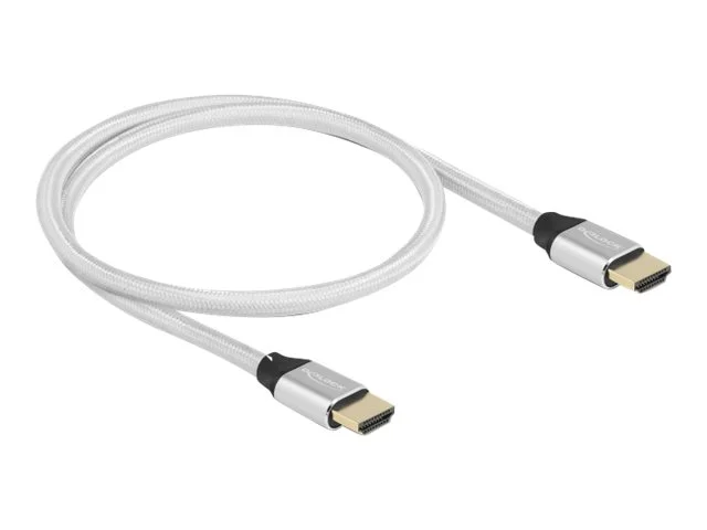 DELOCK HDMI Kabel48Gbps8K60Hz silber0,5m