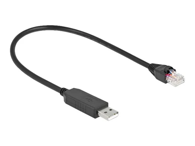 DELOCK USB2.0 A zu RS-232 RJ45 25cm schw
