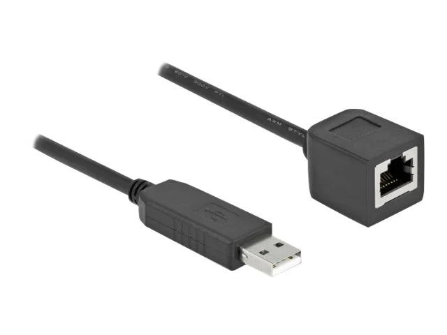 DELOCK USB2.0 A zu RS-232 RJ45 50cm schw