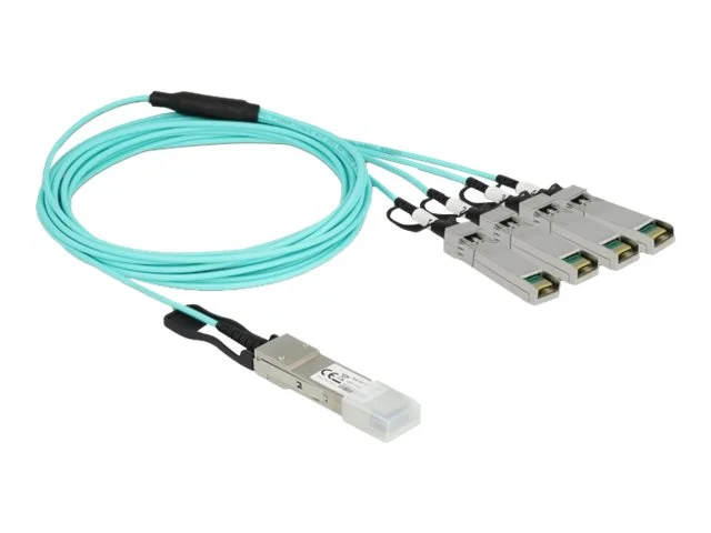 DELOCK Aktives Kabel QSFP+ zu 4x SFP+ 3m