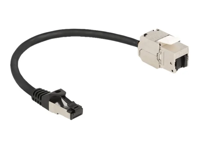 DELOCK Kabel RJ45 zu Keystone RJ45 25cm