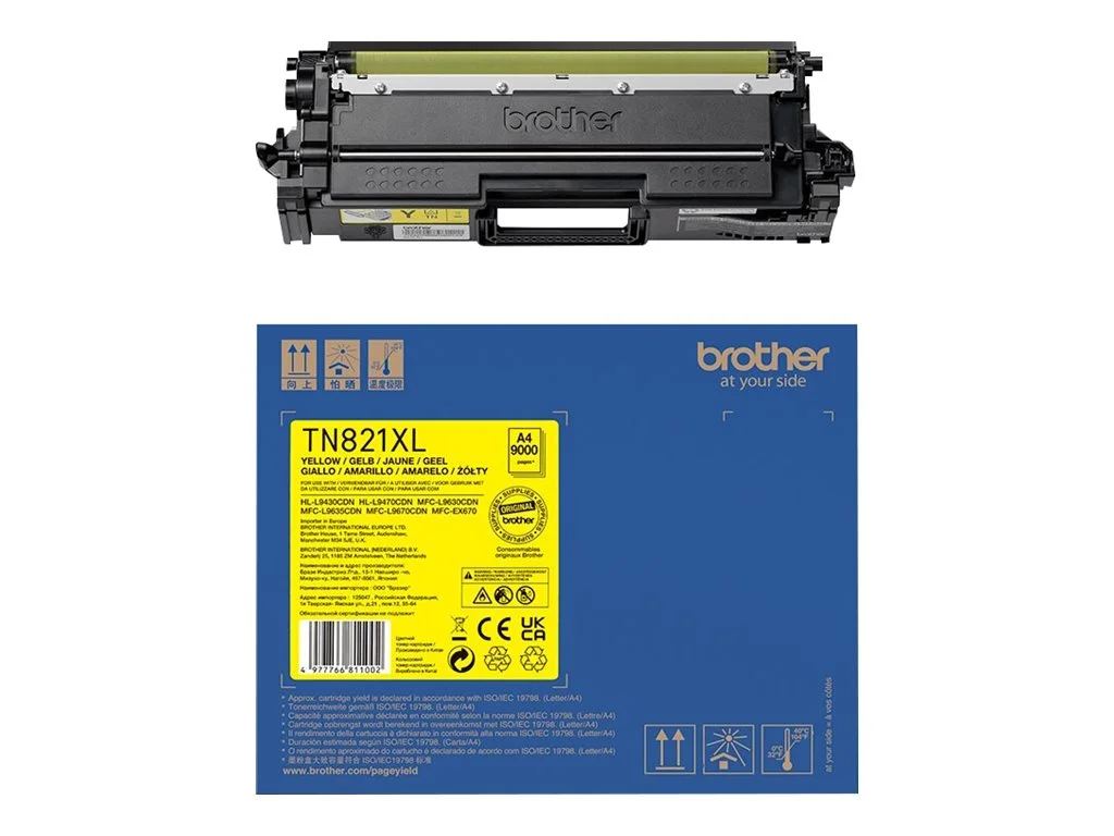 BROTHER TN-821XLY Toner Cartridge Yellow