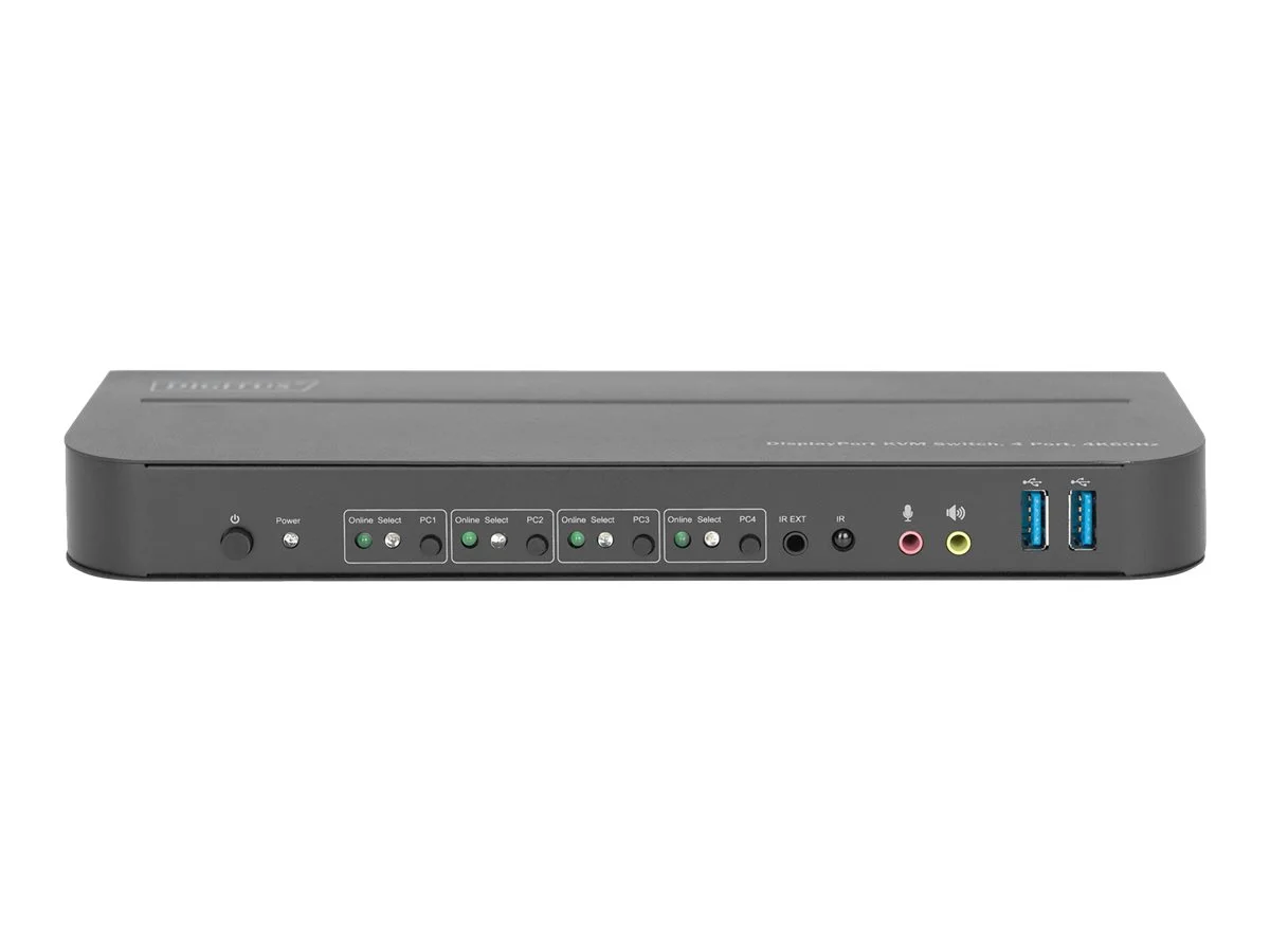 DIGITUS KVM Switch 4x1 DP DP/HDMI 4Kx2K