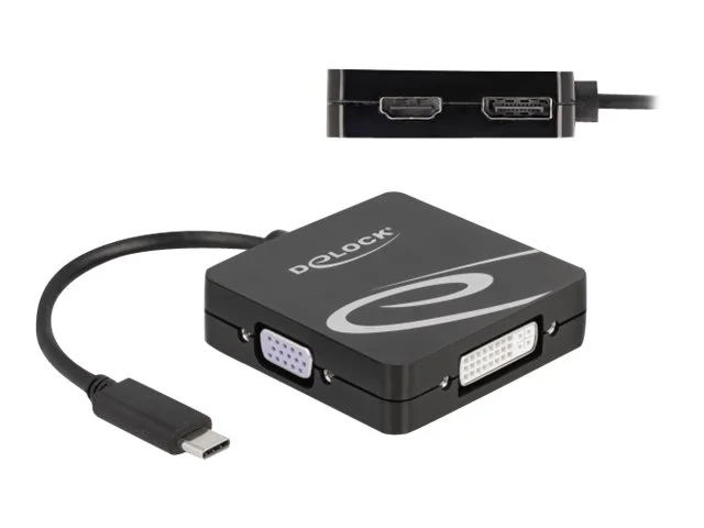 DELOCK USB Type-C Adapter fur einen VGA
