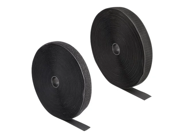 DELOCK Klettband L 15 m x B 25mm schwarz