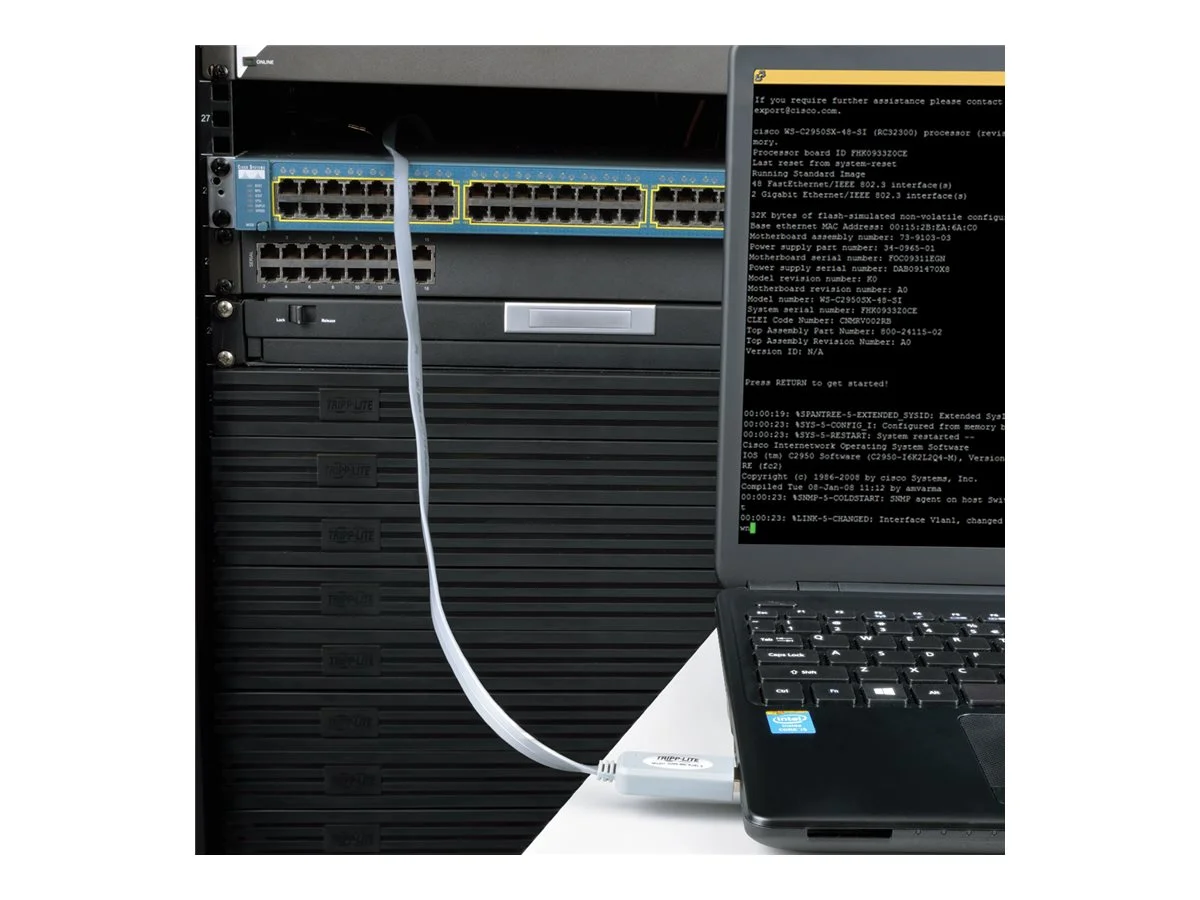 EATON TRIPPLITE USB-A to RJ45 Serial Cbl