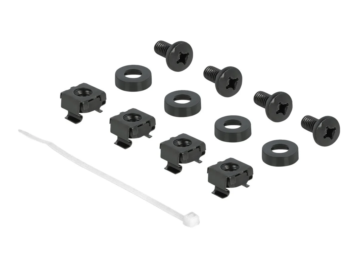 DELOCK 48,26cm Bürstenleiste 1 HE schwar