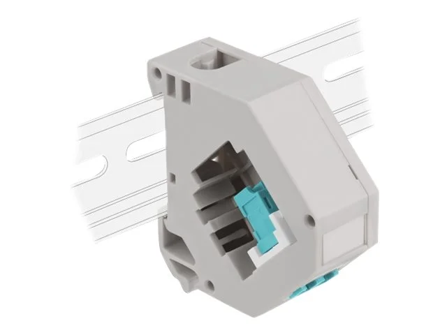 DELOCK Hutschienenadapter LC Duplex aqua