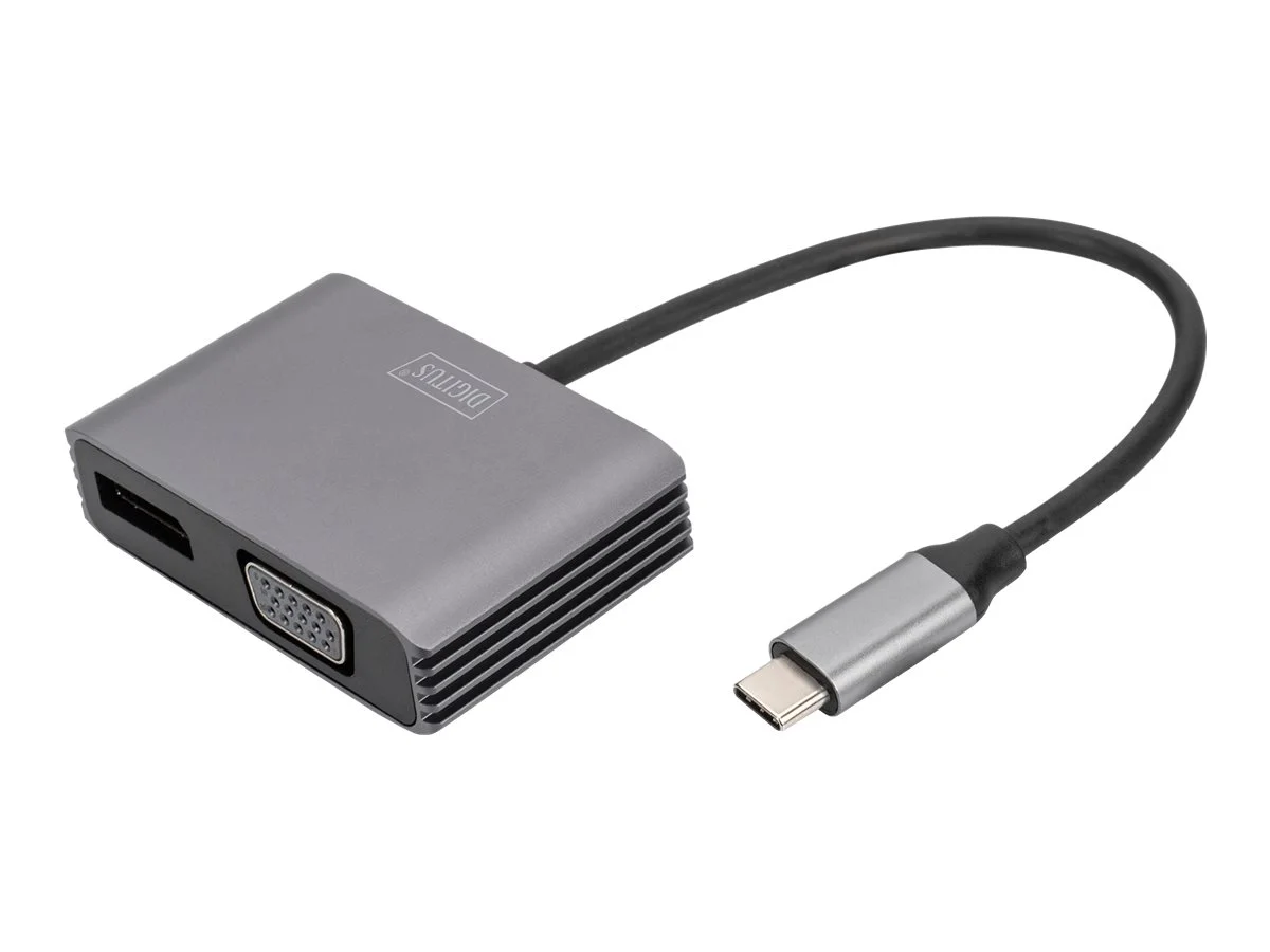 DIGITUS USB-C - DP + VGA Adapter 20cm