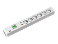 BACHMANN 48,26cm PDU PVC 6xCEE7/3 Schalt
