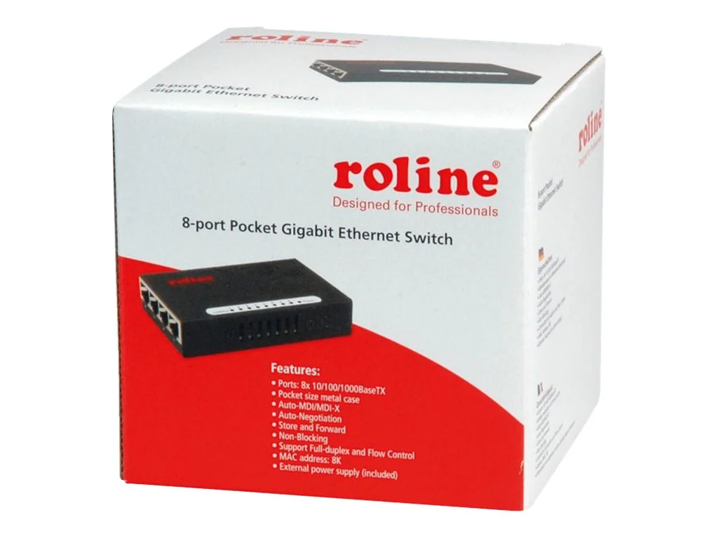 ROLINE Gigabit Ethernet Switch Pocket 8