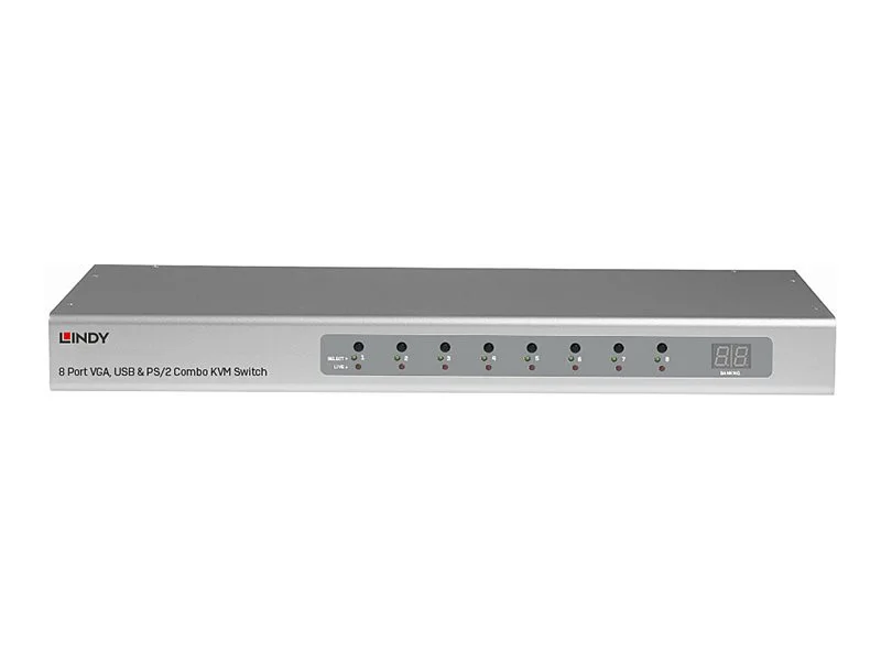 LINDY 8 Port VGA USB & PS/2 KVM Switch