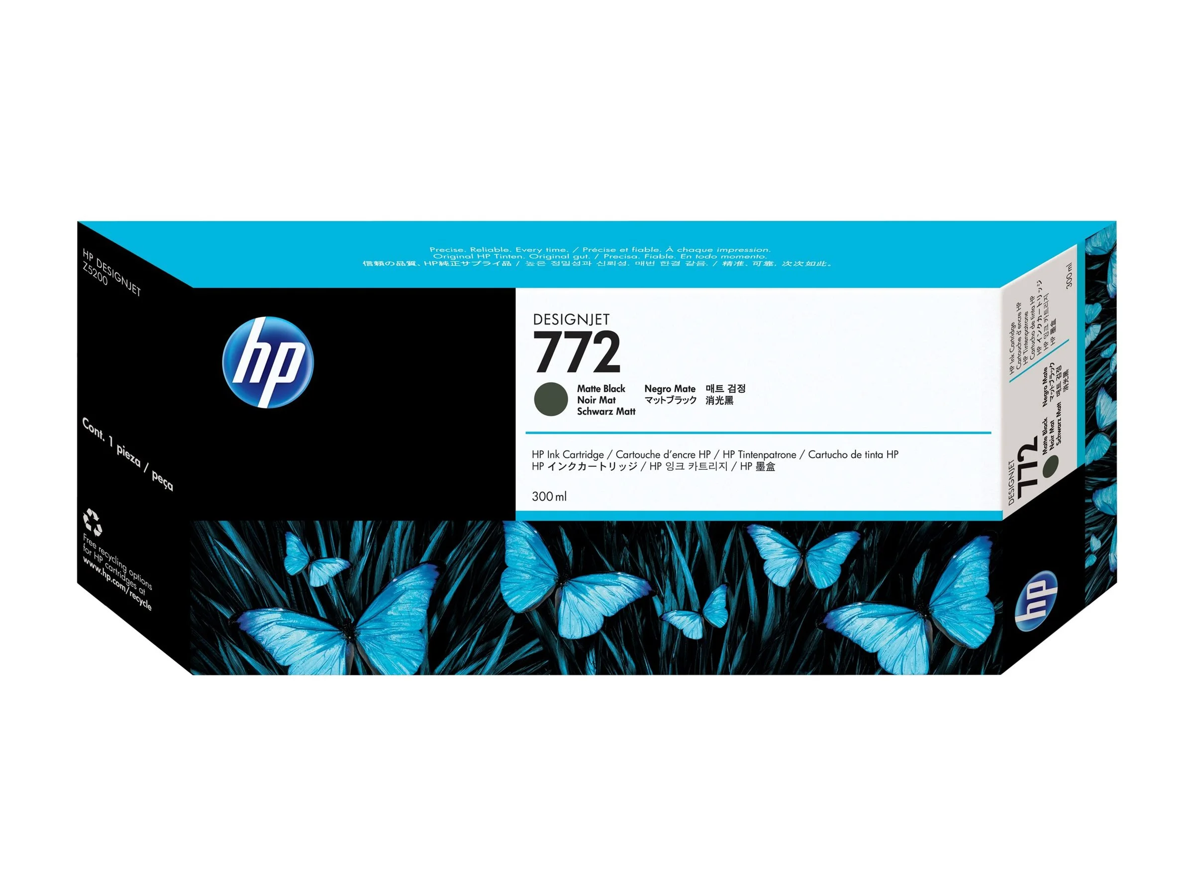 HP 772 Tinte 300ml matt schwarz