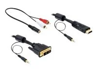 DELOCK Kabel DVI 18+1->HDMI mit Audio 2m