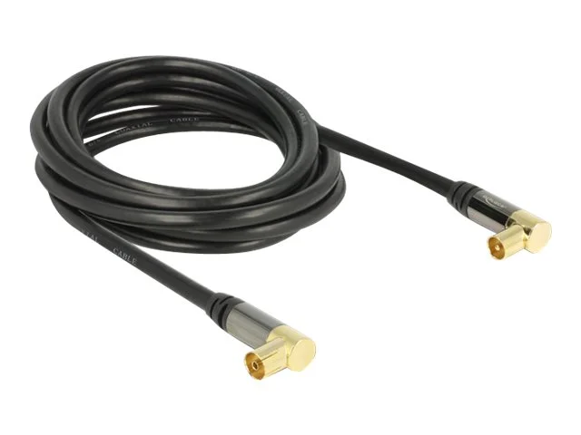 DELOCK Kabel IEC St 90G>Bu 90G RG-6/U 3m